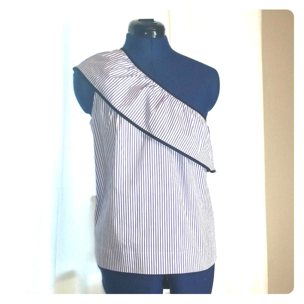 J.Crew one shoulder top